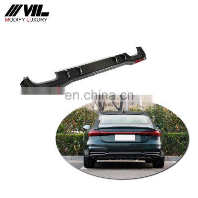 Hot selling replacement real carbon fiber rear diffuser for Audi A7-sline S7 to RS7 2019-2020