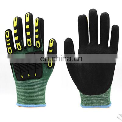 Heavy Duty High Quality TPR Anti Impact Work Gloves for Hand Protective