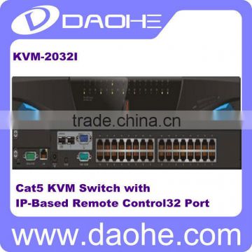 32Port Cat5 KVM Switch with IP-based remote control KVM Switch