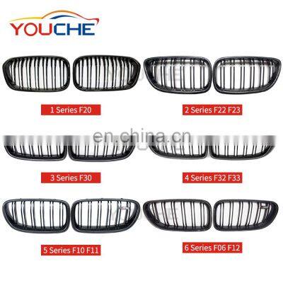 F30 F32 F33 F36 F10 F12 carbon fiber front mesh grille for BMW 1 2 3 4 5 6 series F20 F22