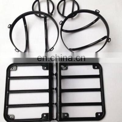 J012 for jeep for wrangler JK black mountain eruo-style light shade headlight taillight parking light bracket cover