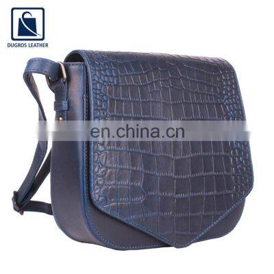 Modern Design Luxury Pattern Cotton Lining Material Top Selling Genuine Leather Women Sling Bag for Bulk Purchase