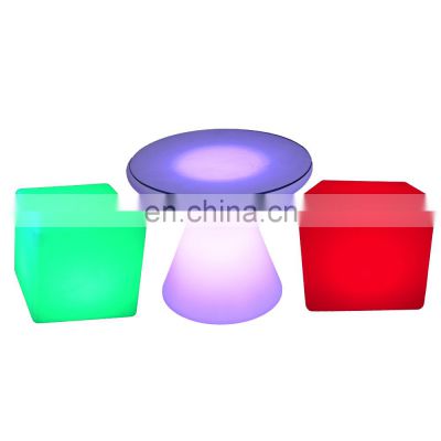 led cube chair outdoor waterproof bar chair cocktail tables glow bar led chairs and tables