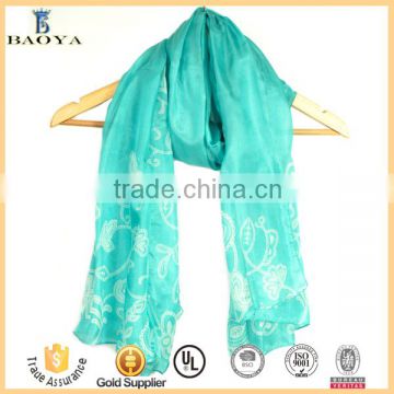 Cheap Price Premium 100% Habotai Navy Blue Silk Scarf