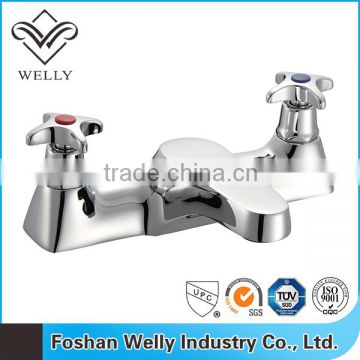 Foshan Welly Modern Double Rotary Handle Bath Filler