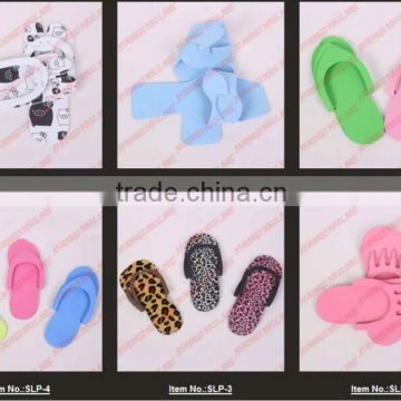 pedicure slippers for nail salon/pedicure slipper and toe separator