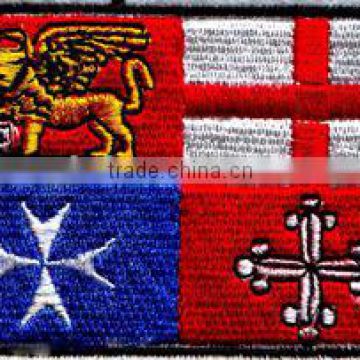 The cheap price flags embroidery patches with iron on or sew out style for sale