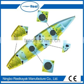 Low price high quality double plastic kayak/cheap plastic kayak/double fishing kayak