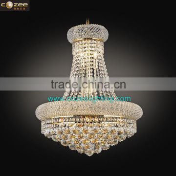 K9 Crystal Lighting Pendant Chandelier Hanging Light Fixture Gold CZ6503G/500