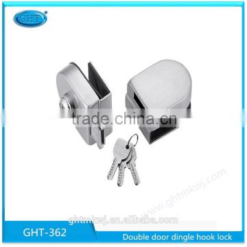 Double door single hook lock,tool glass locks