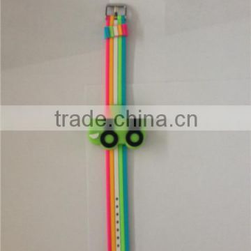 alibaba golden supplier 2015 rainbow twist silicone watches