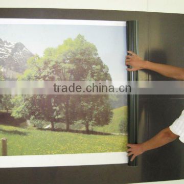 magnetic sheet with vinyl,white glossy magnet,1m*0.3mm*10m,latex printer ok,uv printer,0.6 0.4,flex banner,ferrous sheet