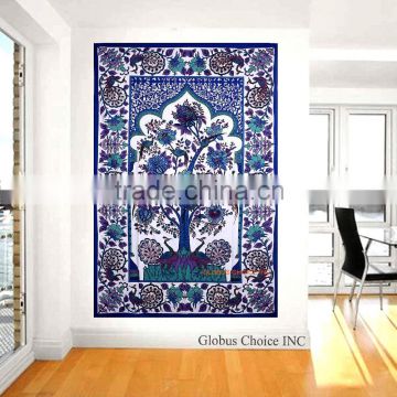 Indian Mandala Blue Tree Of Life Wall hanging Tapestry