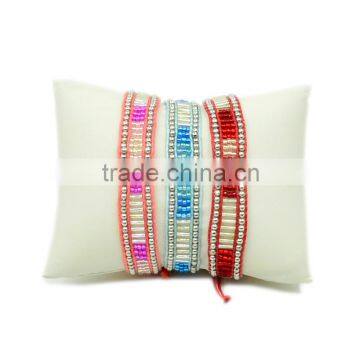 Handmade glass beads cuff bangle bohemian style colourful beads bracelets