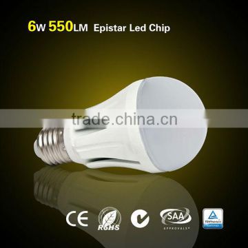 hot sale,excellent quality 6W 550LM Energy Saving led bulbs e27