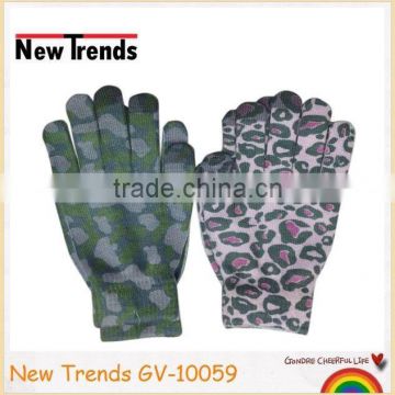 Leopard & camouflage printing acrylic magic gloves telefingers gloves