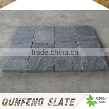 cut-to-size stone form and erosion resistance antacid natural black slate tile bulk wholesale tumbled stones