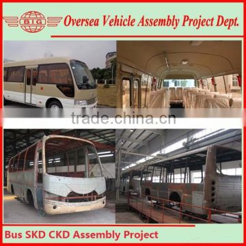 Gasoline/ Diesel CKD/SKD Bus Assembly Project, New Passenger Bus for Sale