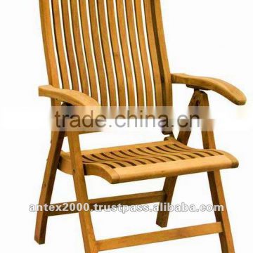 Reclining Chair code OFC 012A made of teak wood