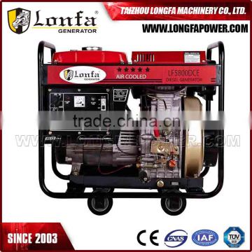 LONFA 7500DS 7kVA 7kW 7000 Watt Open Frame Diesel Generator with Electric Start