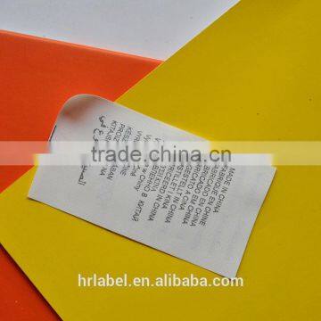 tyvek printed Country of Original labels