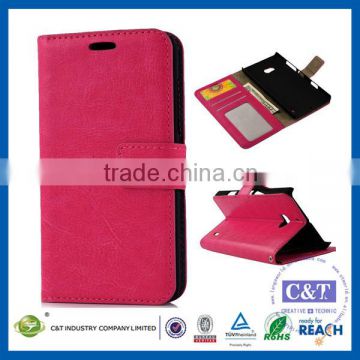 C&T Premium PU Leather Wallet Case Flip/Folding Stand Case Cover for Nokia Lumia 930