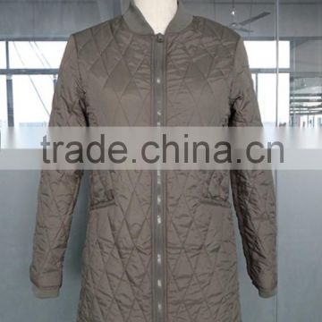 free sample high quality women's winter jacket and coat long style ladies high fashion cheap garment 2015
