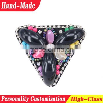 ABS resin material shoes patches accessory lady Flip flop decorative rhinestone