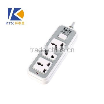 3 Pins 8 holes Universal Electrical Switch Socket Outlet with Cable