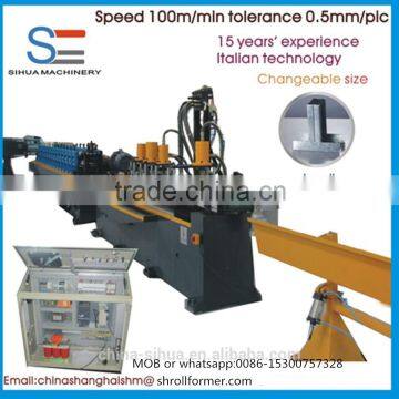 HIgh speed and high precision drywall stud cold roll forming machine