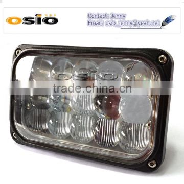 5 inch Square 15LEDs Headlight with big lens 8V-36V 45W High Power Auto Lamp LED LIGHT