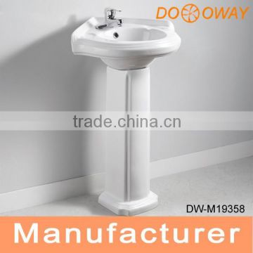 Bathroom Ceramics Corner basin with pedestal DW-M19358