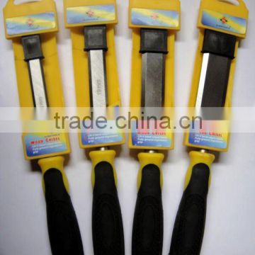 SHAQ 4PCS Wood chisel double color handleb