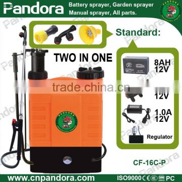 16L 2 In1 PE Plastic Knapsack Sprayer From Taizhou