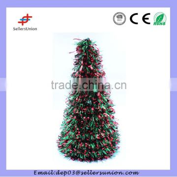 Small red and green Christmas tree