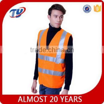 2017 High visibility security reflective kids orange safety vest EN471