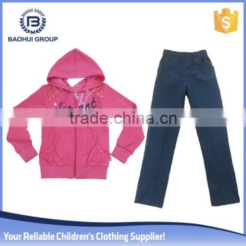 2016 girl winter brand clothes set stock lot wholesale cotton kid garment
