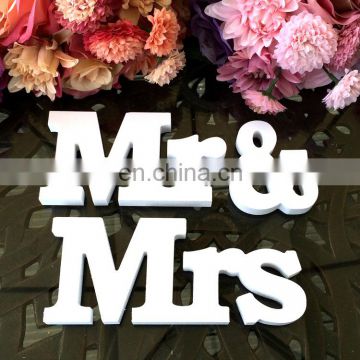 mdf white wood MRSMR wedding english alphabet decoration