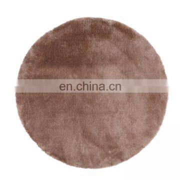 high quality customized Round Imitation animal fur shaggy bedroom rugs Fox fur carpet