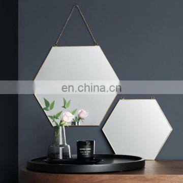 hexagon mirror plate table centerpiece wedding decoration