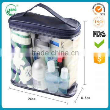 Big capacity clear PVC cosmetic zipper bag