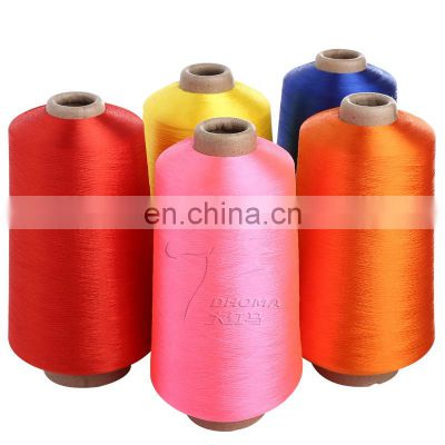 factory hot sale 100 denier FDY Polyester yarn for woven label