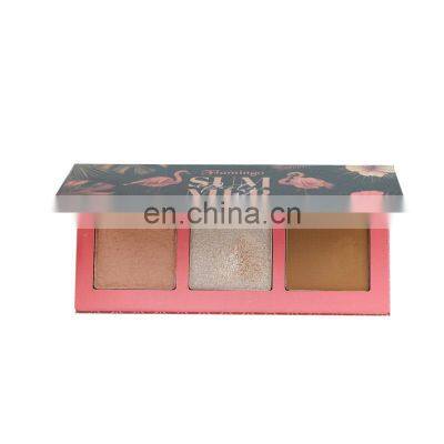 Custom Printed Packaging Box With Clear Window 12 Color Eyeshadow Palette Empty Make Up With Mirror