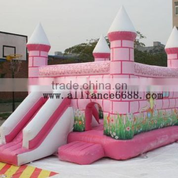 Commercial style inflatable castle-bouncy slide-bouncer house for sale