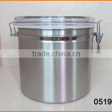 0519 8 Inch Stainless Steel Canister