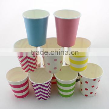 Wholesale Wedding party Decoration 9 OZ Disposable Drinking Paper Cups