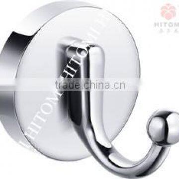 wall mounted zinc alloy chrome plated single robe hook single hook  chrome robe hook