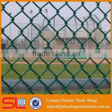 (Factory direct) High quality low carbon steel wire pvc coated chain link fence prices