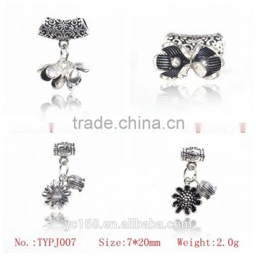 925 sterling silver flower beads for jewelry making, jewelry accessories for women