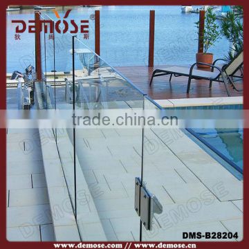 frosted 12mm tempered glass for balcony rails